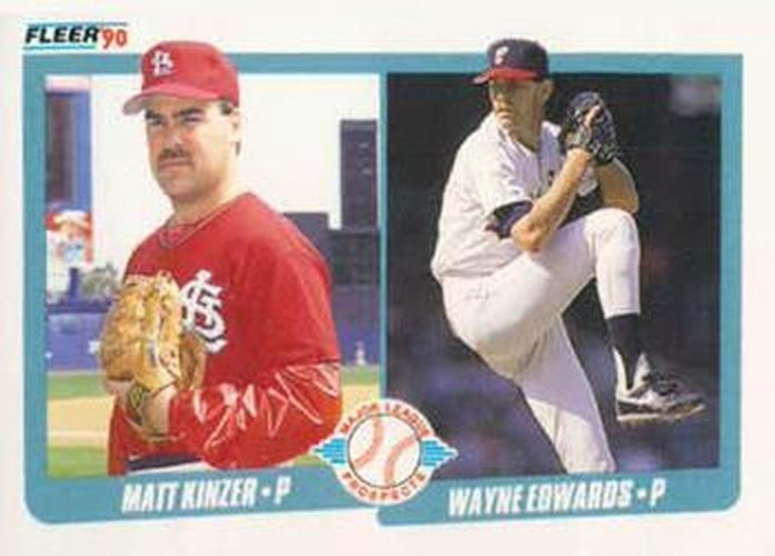 #652 Matt Kinzer / Wayne Edwards - St. Louis Cardinals / Chicago White Sox - 1990 Fleer Canadian Baseball