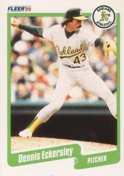 #6 Dennis Eckersley - Oakland Athletics - 1990 Fleer Canadian Baseball