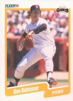 #70 Don Robinson - San Francisco Giants - 1990 Fleer Canadian Baseball