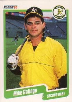 #7 Mike Gallego - Oakland Athletics - 1990 Fleer Canadian Baseball