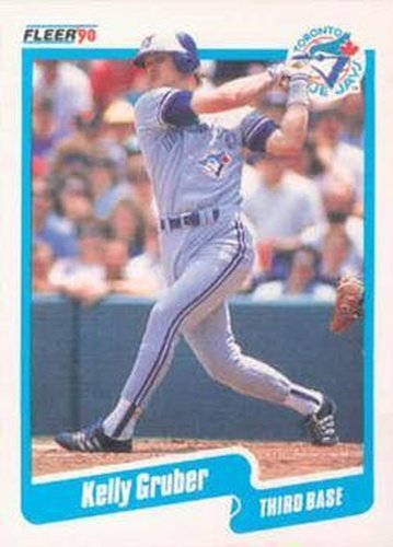 #83 Kelly Gruber - Toronto Blue Jays - 1990 Fleer Canadian Baseball