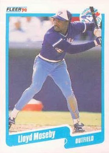 #90 Lloyd Moseby - Toronto Blue Jays - 1990 Fleer Canadian Baseball