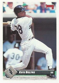 #595 Esteban Beltre - Chicago White Sox - 1993 Donruss Baseball