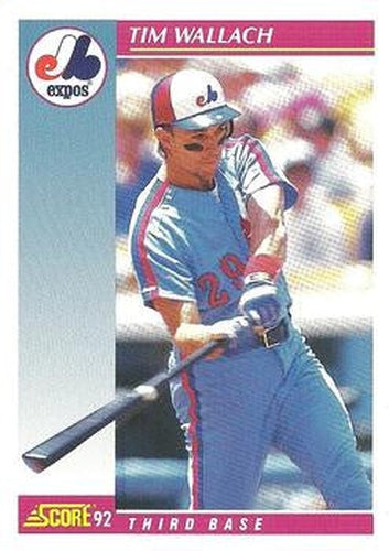 #595 Tim Wallach - Montreal Expos - 1992 Score Baseball