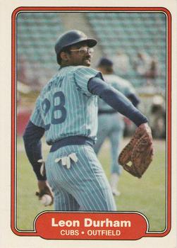 #595 Leon Durham - Chicago Cubs - 1982 Fleer Baseball