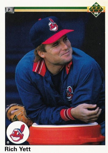 #595 Rich Yett - Cleveland Indians - 1990 Upper Deck Baseball