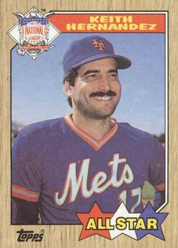 #595 Keith Hernandez - New York Mets - 1987 Topps Baseball