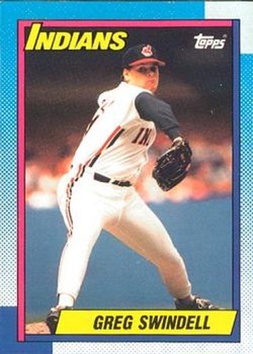 #595 Greg Swindell - Cleveland Indians - 1990 O-Pee-Chee Baseball