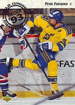 #595 Peter Forsberg - Sweden - 1992-93 Upper Deck Hockey