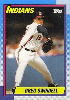 #595 Greg Swindell - Cleveland Indians - 1990 Topps Baseball