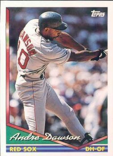 #595 Andre Dawson - Boston Red Sox - 1994 Topps Baseball