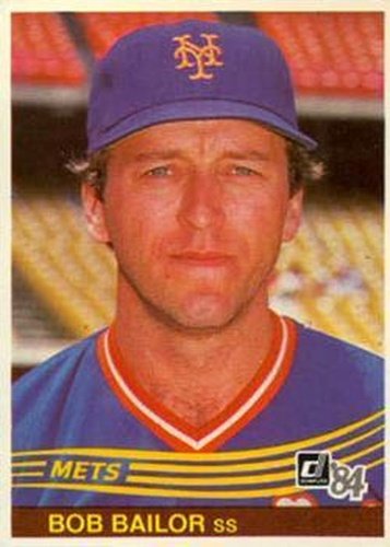 #595 Bob Bailor - New York Mets - 1984 Donruss Baseball