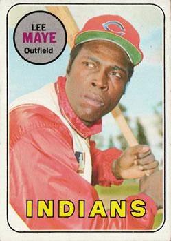#595 Lee Maye - Cleveland Indians - 1969 Topps Baseball