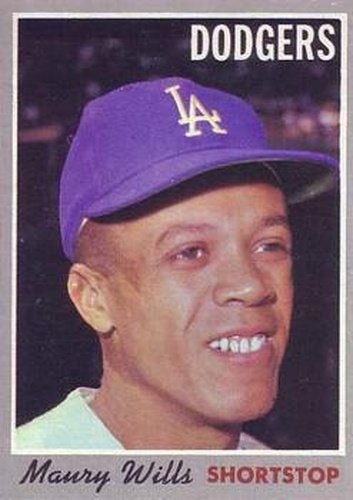#595 Maury Wills - Los Angeles Dodgers - 1970 Topps Baseball