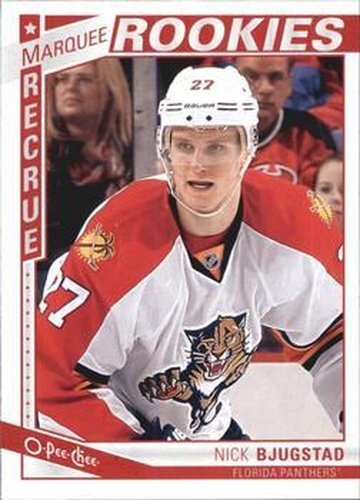 #595 Nick Bjugstad - Florida Panthers - 2013-14 O-Pee-Chee Hockey