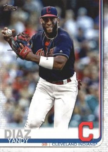 #595 Yandy Diaz - Cleveland Indians - 2019 Topps Baseball