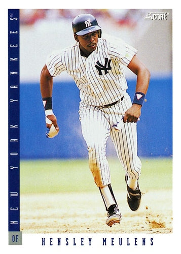 #595 Hensley Meulens - New York Yankees - 1993 Score Baseball