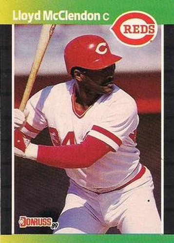 #595 Lloyd McClendon - Cincinnati Reds - 1989 Donruss Baseball
