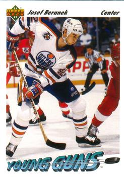 #595 Josef Beranek - Edmonton Oilers - 1991-92 Upper Deck Hockey
