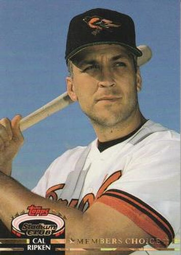 #595 Cal Ripken - Baltimore Orioles - 1992 Stadium Club Baseball