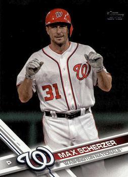 #595b Max Scherzer - Washington Nationals - 2017 Topps Baseball