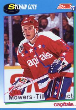 #596 Sylvain Cote - Washington Capitals - 1991-92 Score Canadian Hockey