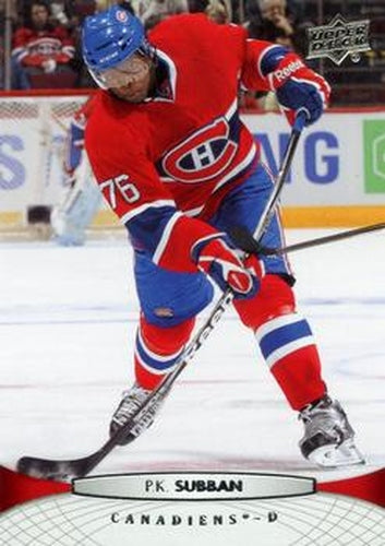 #102 P.K. Subban - Montreal Canadiens - 2011-12 Upper Deck Hockey