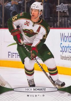 #108 Nick Schultz - Minnesota Wild - 2011-12 Upper Deck Hockey