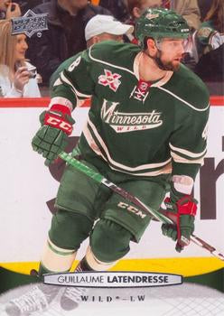 #110 Guillaume Latendresse - Minnesota Wild - 2011-12 Upper Deck Hockey