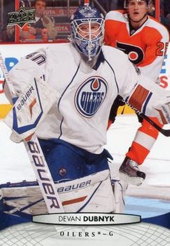 #127 Devan Dubnyk - Edmonton Oilers - 2011-12 Upper Deck Hockey