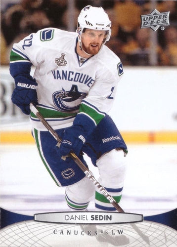 #14 Daniel Sedin - Vancouver Canucks - 2011-12 Upper Deck Hockey