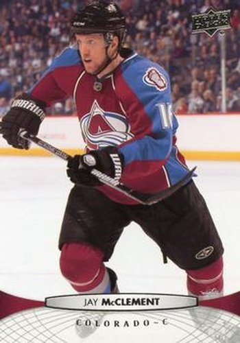 #155 Jay McClement - Colorado Avalanche - 2011-12 Upper Deck Hockey