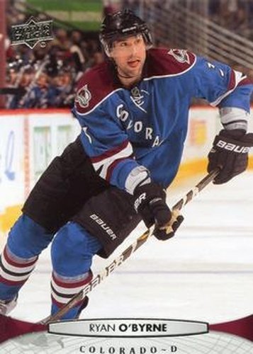 #156 Ryan O'Byrne - Colorado Avalanche - 2011-12 Upper Deck Hockey
