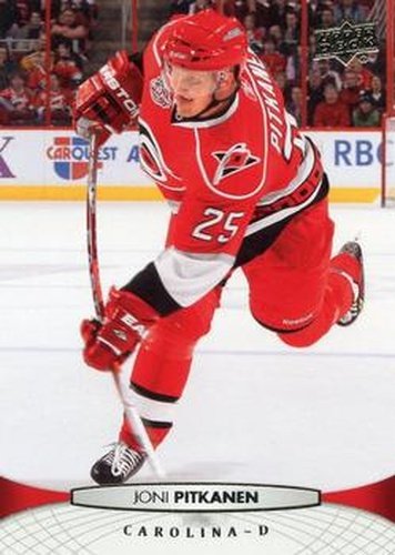 #172 Joni Pitkanen - Carolina Hurricanes - 2011-12 Upper Deck Hockey