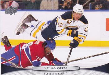 #185 Nathan Gerbe - Buffalo Sabres - 2011-12 Upper Deck Hockey