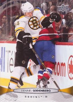 #192 Dennis Seidenberg - Boston Bruins - 2011-12 Upper Deck Hockey
