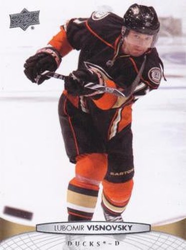 #195 Lubomir Visnovsky - Anaheim Ducks - 2011-12 Upper Deck Hockey