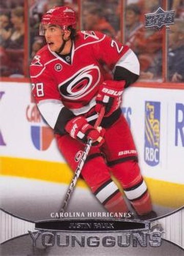 #205 Justin Faulk - Carolina Hurricanes - 2011-12 Upper Deck Hockey