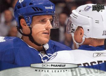 #20 Dion Phaneuf - Toronto Maple Leafs - 2011-12 Upper Deck Hockey
