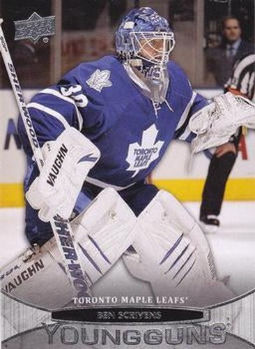 #244 Ben Scrivens - Toronto Maple Leafs - 2011-12 Upper Deck Hockey