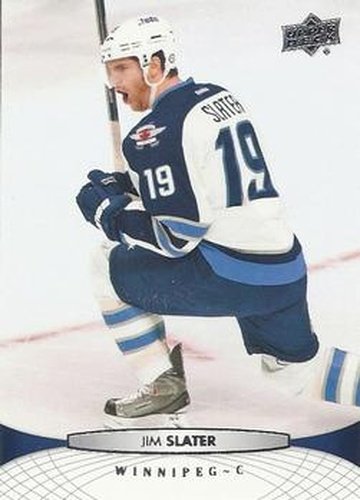#255 Jim Slater - Winnipeg Jets - 2011-12 Upper Deck Hockey
