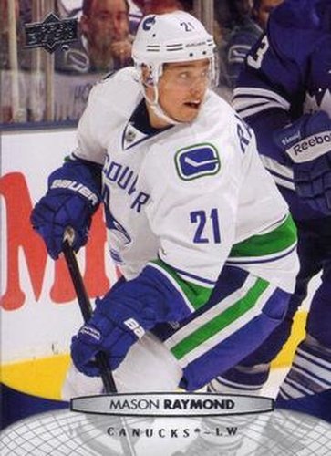 #268 Mason Raymond - Vancouver Canucks - 2011-12 Upper Deck Hockey