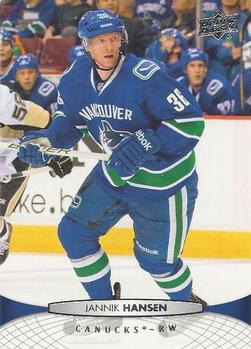#269 Jannik Hansen - Vancouver Canucks - 2011-12 Upper Deck Hockey