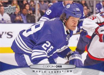 #281 Colton Orr - Toronto Maple Leafs - 2011-12 Upper Deck Hockey