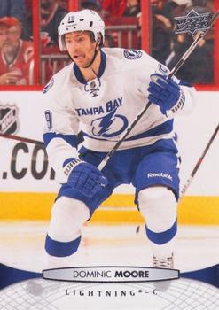 #285 Dominic Moore - Tampa Bay Lightning - 2011-12 Upper Deck Hockey