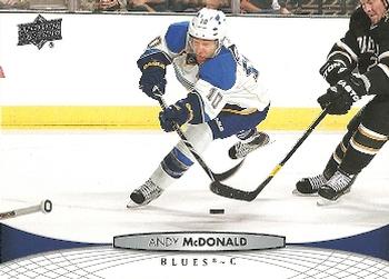 #288 Andy McDonald - St. Louis Blues - 2011-12 Upper Deck Hockey