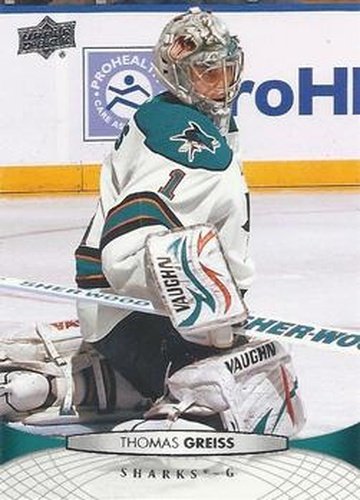 #300 Thomas Greiss - San Jose Sharks - 2011-12 Upper Deck Hockey