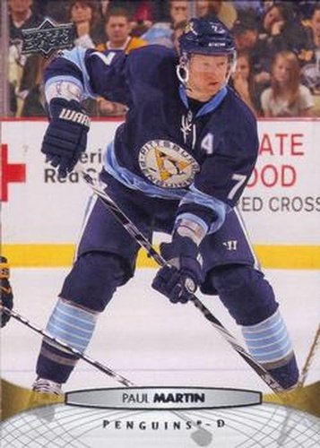 #305 Paul Martin - Pittsburgh Penguins - 2011-12 Upper Deck Hockey