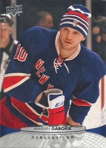 #330 Marian Gaborik - New York Rangers - 2011-12 Upper Deck Hockey