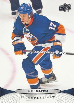 #341 Matt Martin - New York Islanders - 2011-12 Upper Deck Hockey